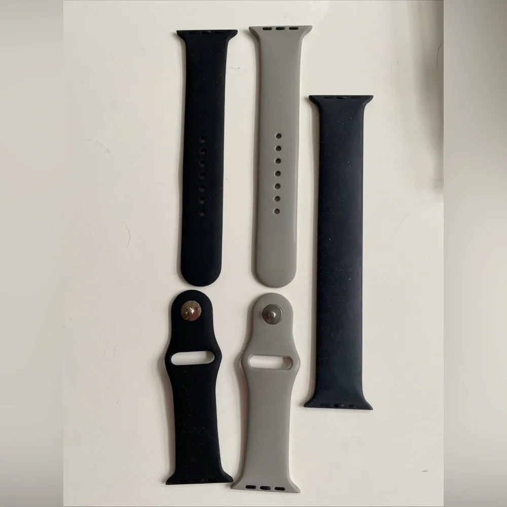 Black and Gray Watch Bands compatible with Apple Watch